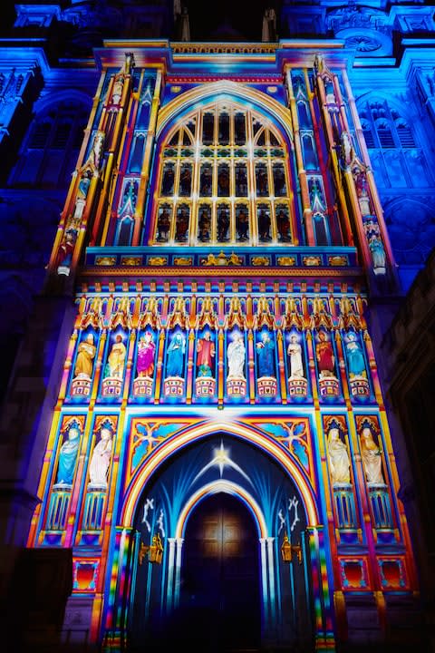 lumiere london, westminster abbey - Credit: Matthew Andrews