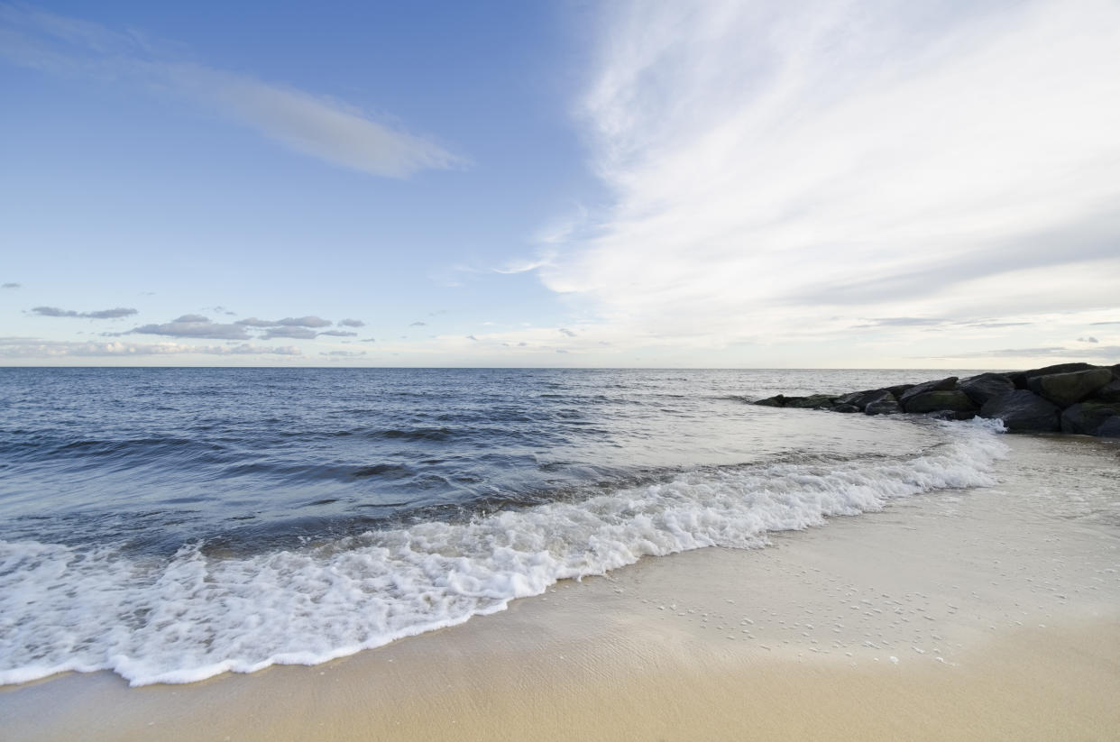 Marconi Beach: Ein Teil eines jahrzehntealten Drohnenflugzeugs wurde an diesem Strand in Wellfleet angeschwemmt (Bild: Getty).