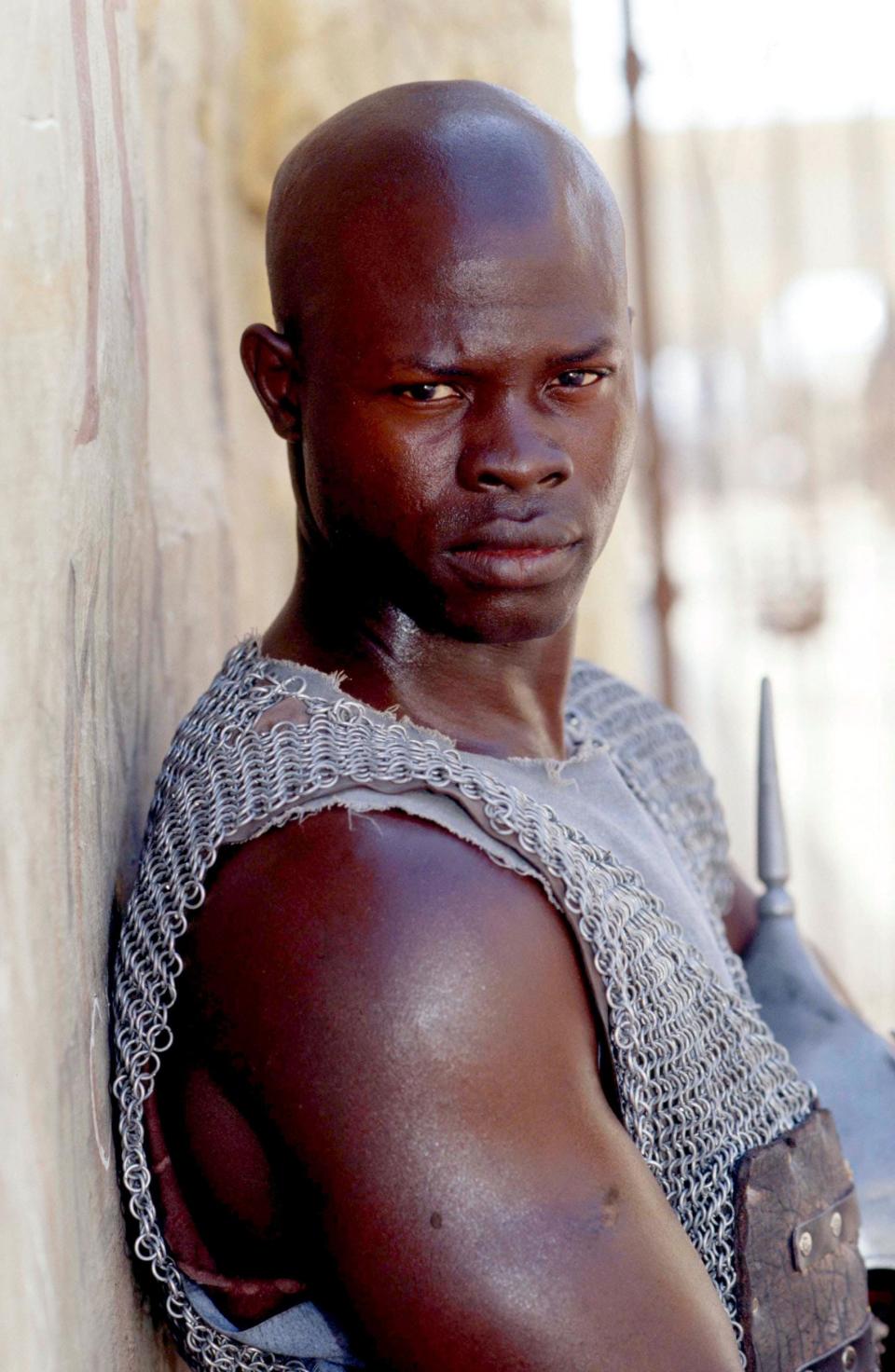 Djimon Hounsou in "Gladiator" 2000.