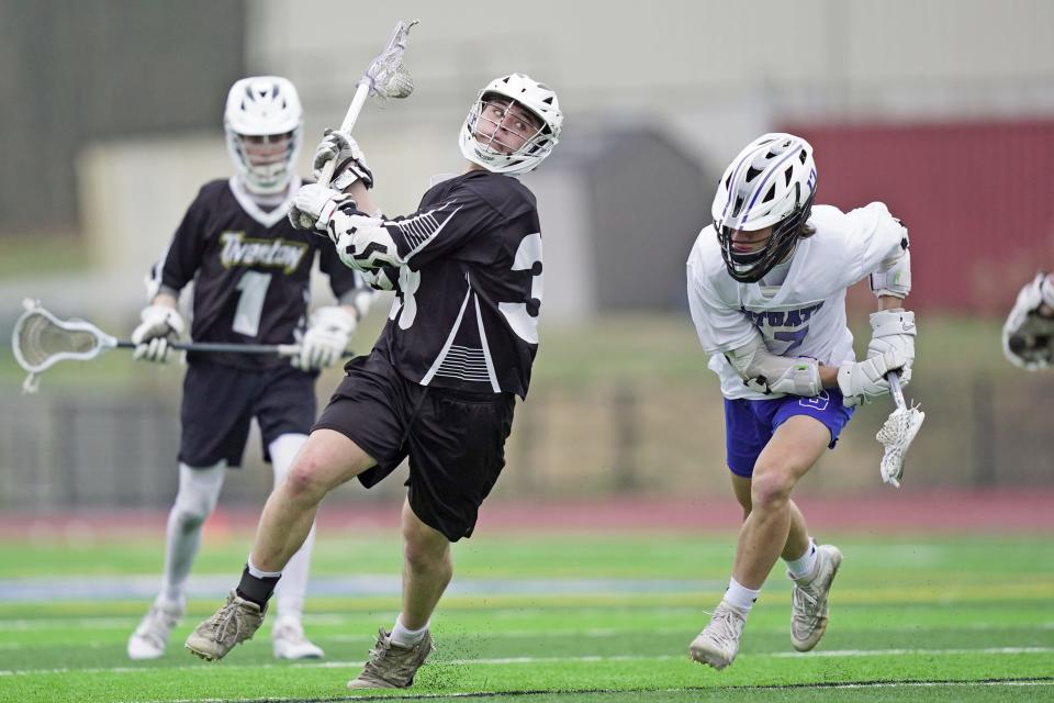 Tiverton was shorthanded Thursday against Scituate, but that didn't stop Miles Cormier from going off to the tune of seven goals in the Tigers' 14-8 loss.