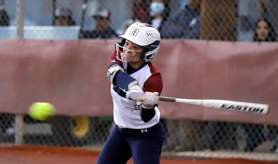 Bianca "Binky" Valverde was the Deming High School varsity softball program's CATalyst from the lead-off spot in the batting order.