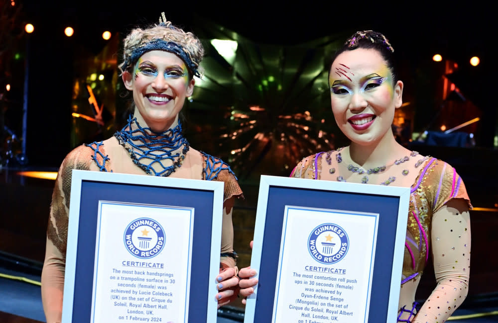 Cirque Alegria stars set new Guinness World Records [Photo Credit Anne-Marie Forker] credit:Bang Showbiz