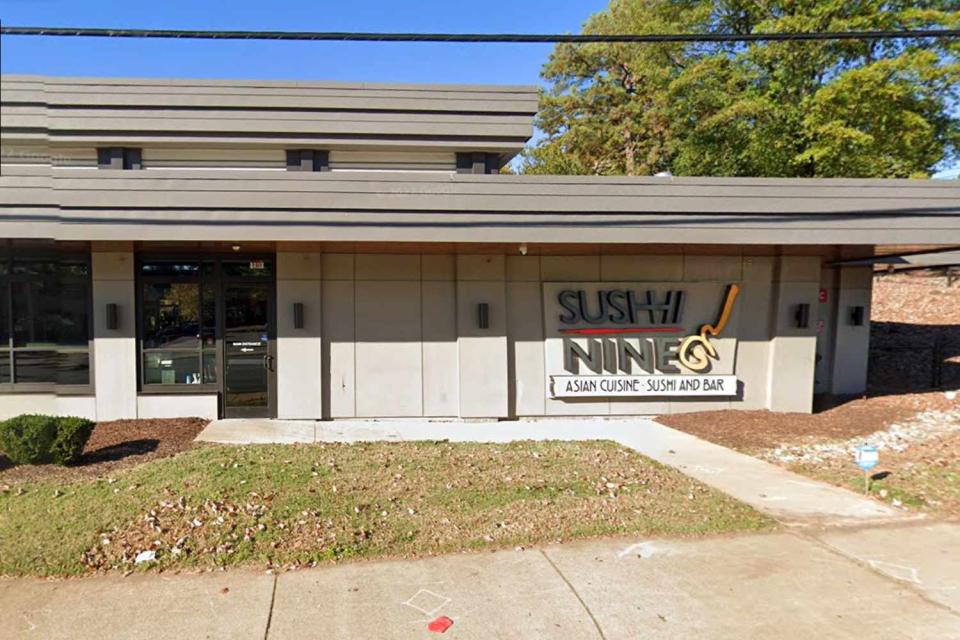 <p>Google Maps</p> Sushi Nine in Raleigh, North Carolina.
