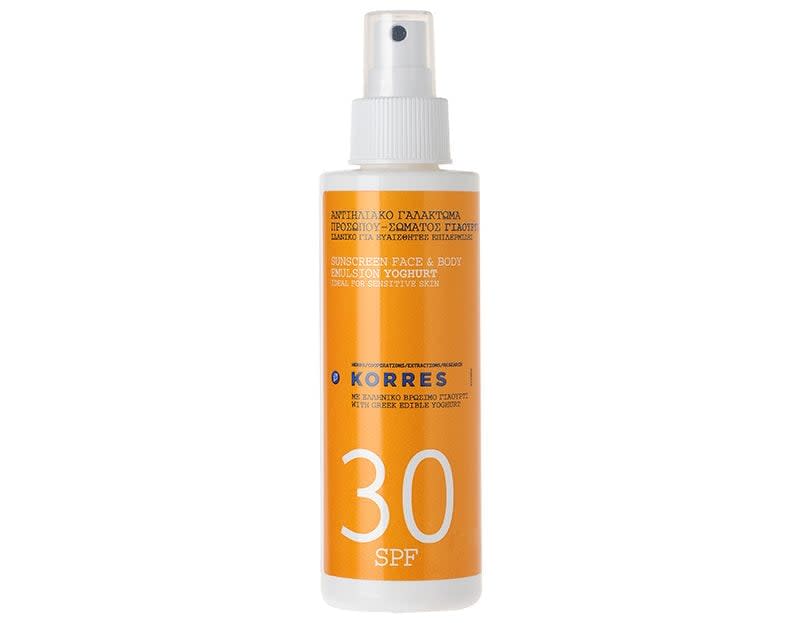 Korres Yoghurt SPF 30 Sunscreen Face and Body - Korres