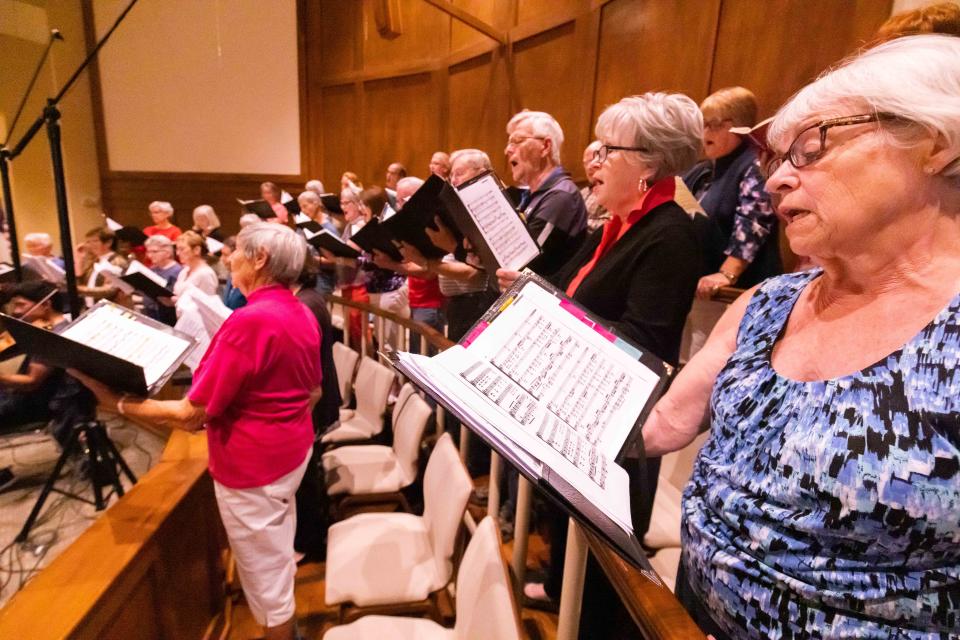 The Central Florida Master Choir rehearses for its upcoming spring concert.