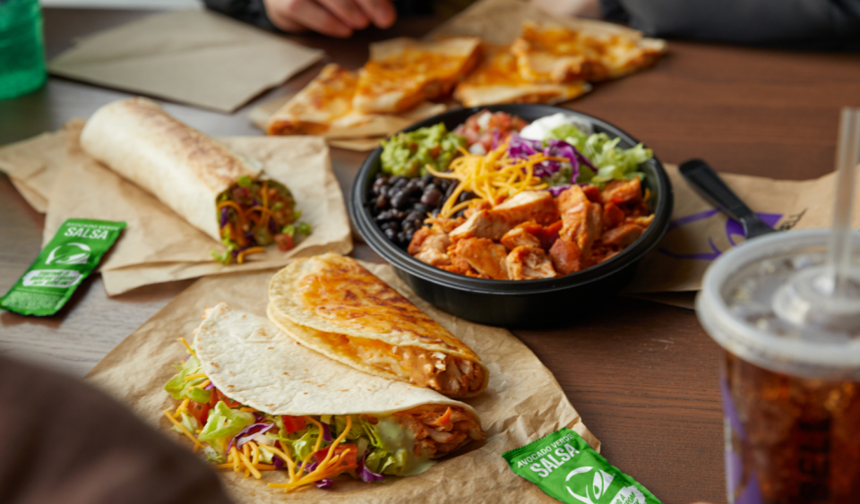 Taco Bell's new Cantina Chicken Menu includes the Cantina Chicken Burrito, Cantina Chicken Taco (soft or crispy), Cantina Chicken Quesadilla and the Cantina Chicken Bowl.