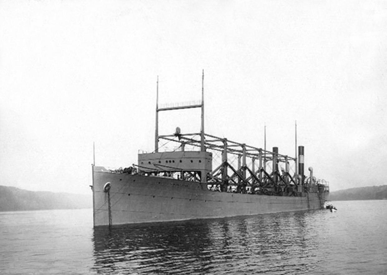 The U.S.S. Cyclops disappeared near Bermuda after returning from a trip to Brazil in March 1918. (Apic / Getty Images) 