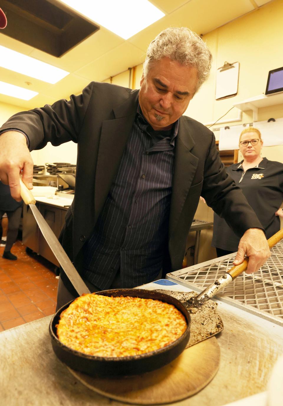 Christopher Knight was a child actor as "Peter Brady" in the TV classic his show The Brady Bunch visited Cape Cod Cafe Pizza in Brockton on May, 2, 2023. 