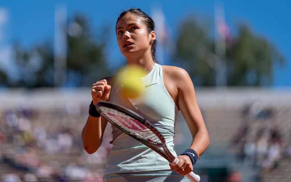 Emma Raducanu was knocked out of the French Open by Aliaksandra Sasnovich on Wednesday - GETTY IMAGES