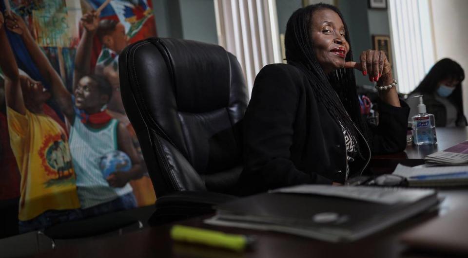 Marleine Bastien is photographed at her office and shares her stories about the impact of advocating for Miami’s Haitian community in transforming Miami’s history on Wednesday, February 3, 2021.