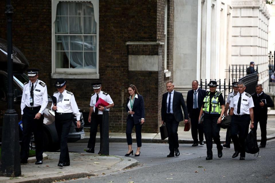 Police chiefs meet with Sir Keir Starrmer to discuss the unrest (AFP via Getty Images)