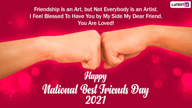 Friday is National Best Friends Day 