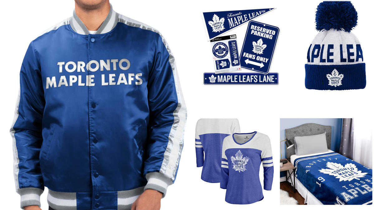 Toronto Maple Leafs Starter O-Line Varsity Full-Snap Jacket - Blue