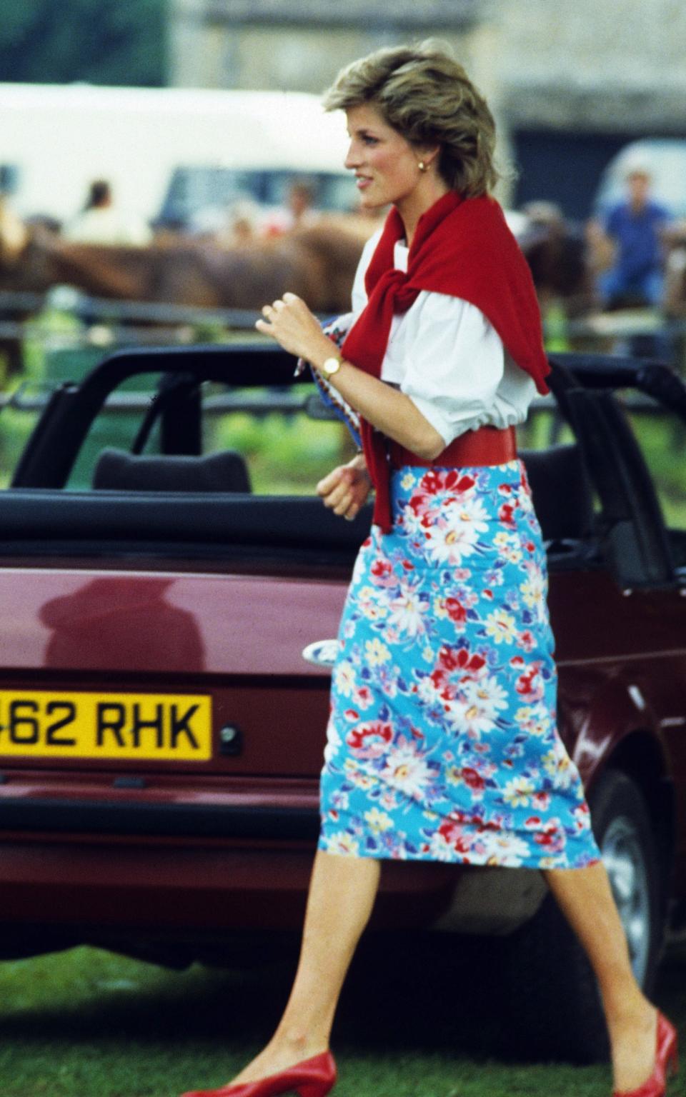 Princess Diana at the polo in 1985 - Wireimage