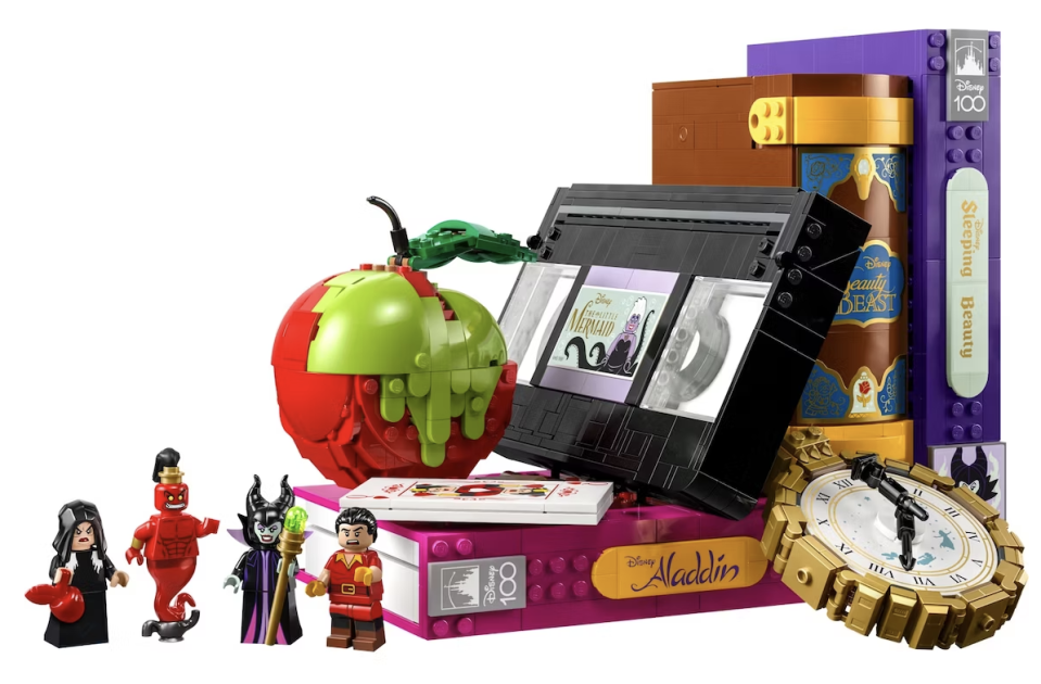 disney villains lego set fully built with characters