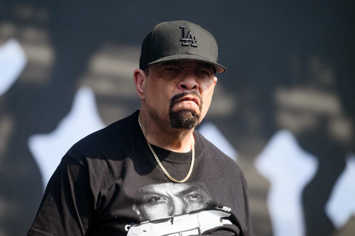 Ice-T of Body Count performs during Riot Fest 2021 at Douglass Park on September 19, 2021 in Chicago, Illinois.