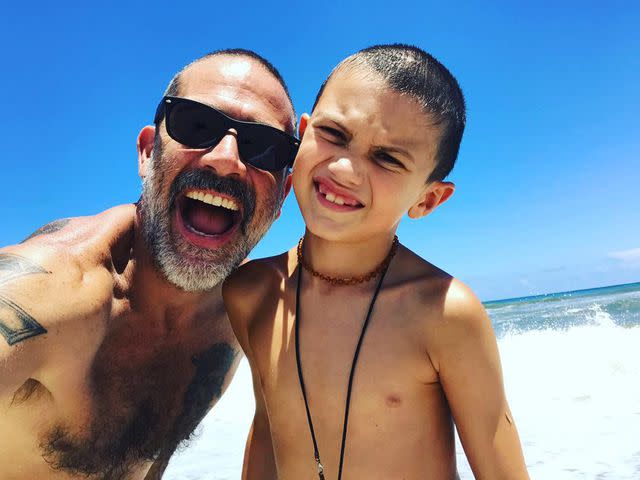 <p>Jeffrey Dean Morgan Instagram</p> Jeffrey Dean Morgan with his son Augustus Morgan.