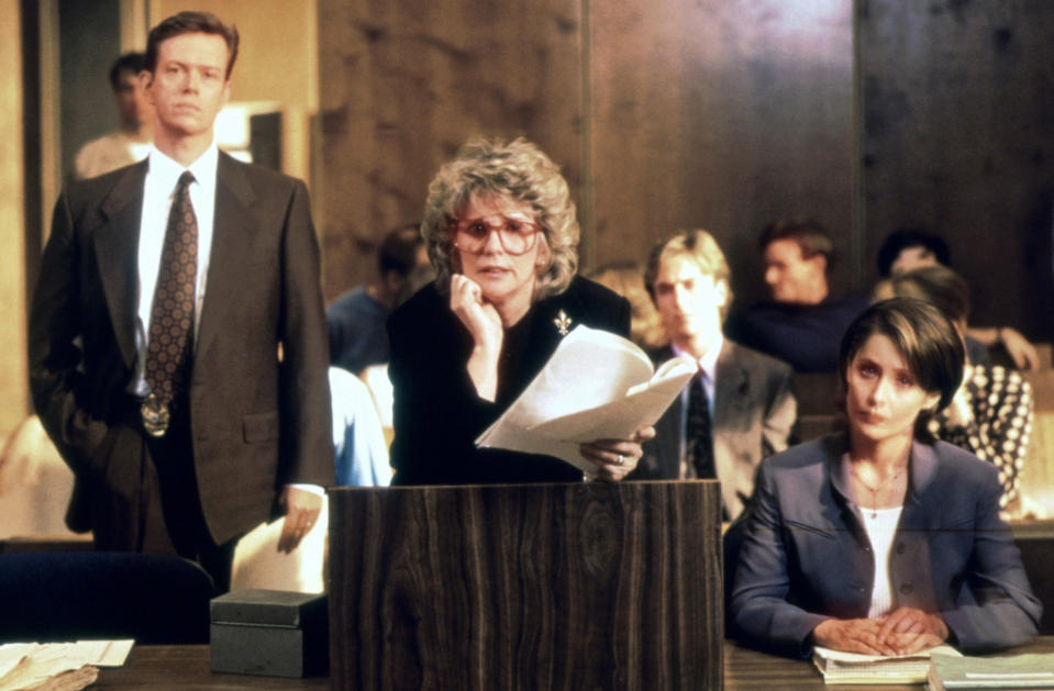 From left: Dylan Baker, Barbara Bosson and Grace Phillips in ‘Murder One’ (Everett Collection)