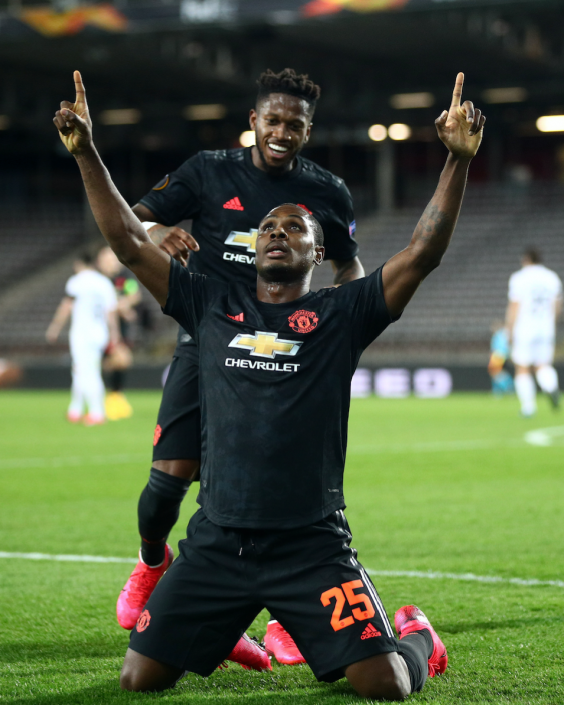 Ighalo celebrates his stunning goal for United (Reuters)