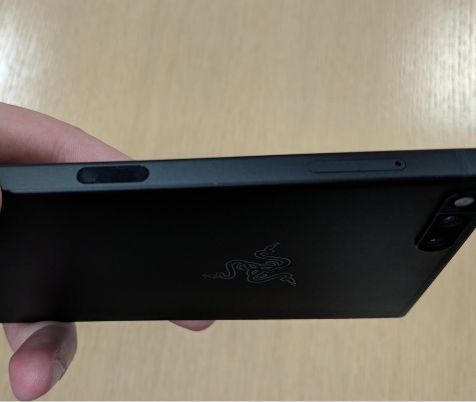 The Razer Phone’s fingerprint reader is positioned on its right edge.