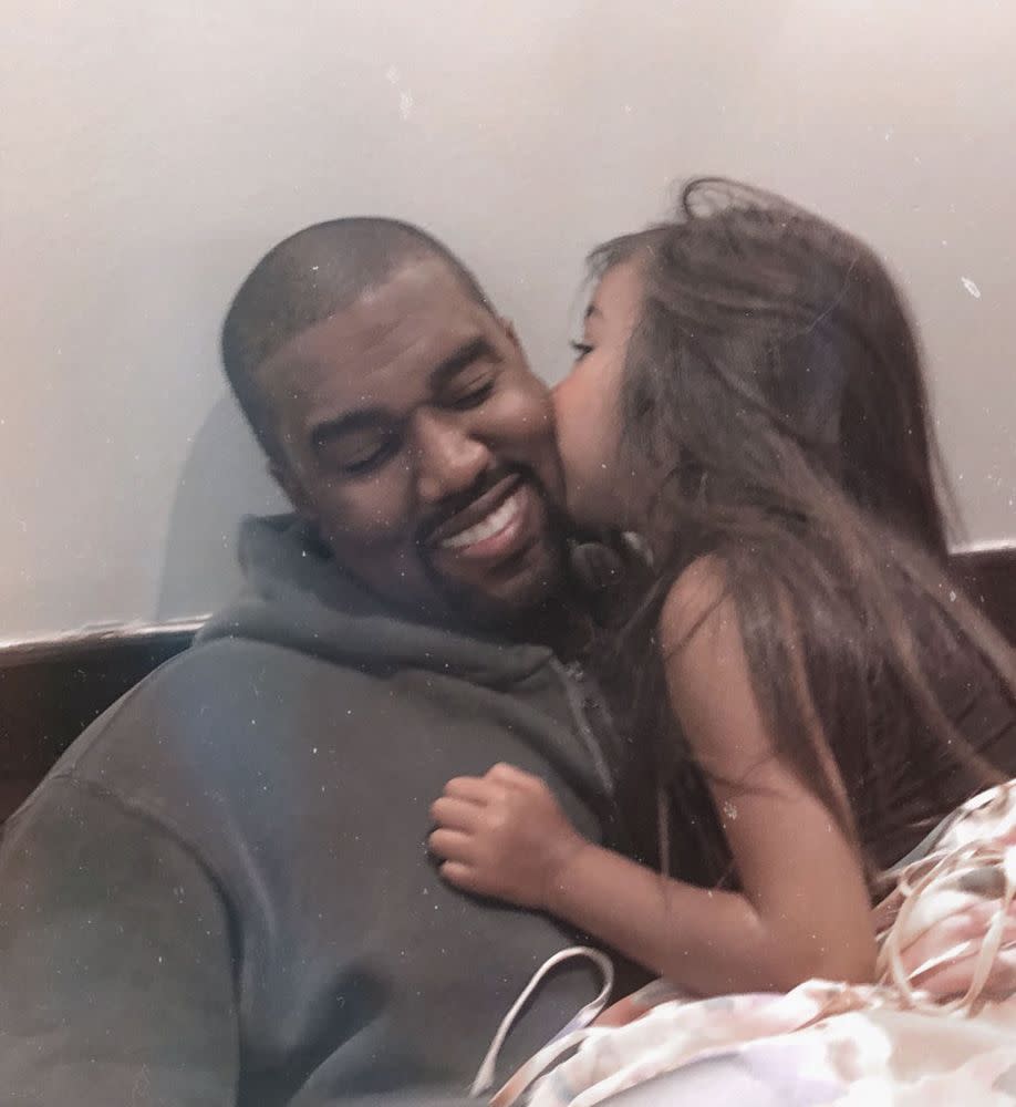 Kanye West and daughter North | Kim Kardashian/Twitter