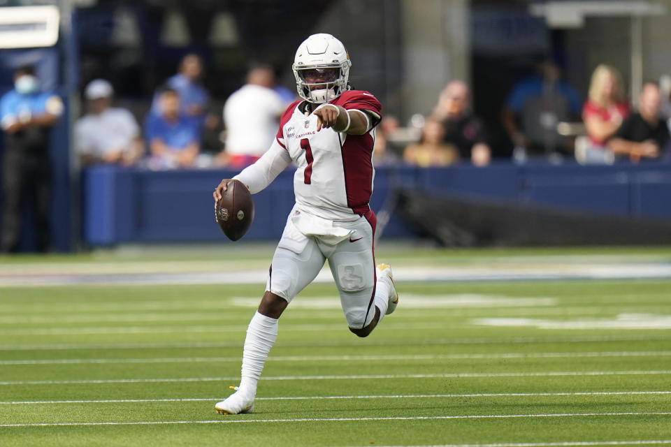 Arizona Cardinals quarterback Kyler Murray has pointed his team to a 4-0 start. (AP Photo/Jae C. Hong)