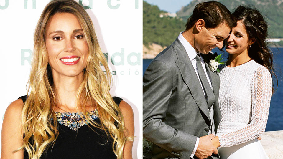 Rafa Nadal, pictured here with wife Xisca.