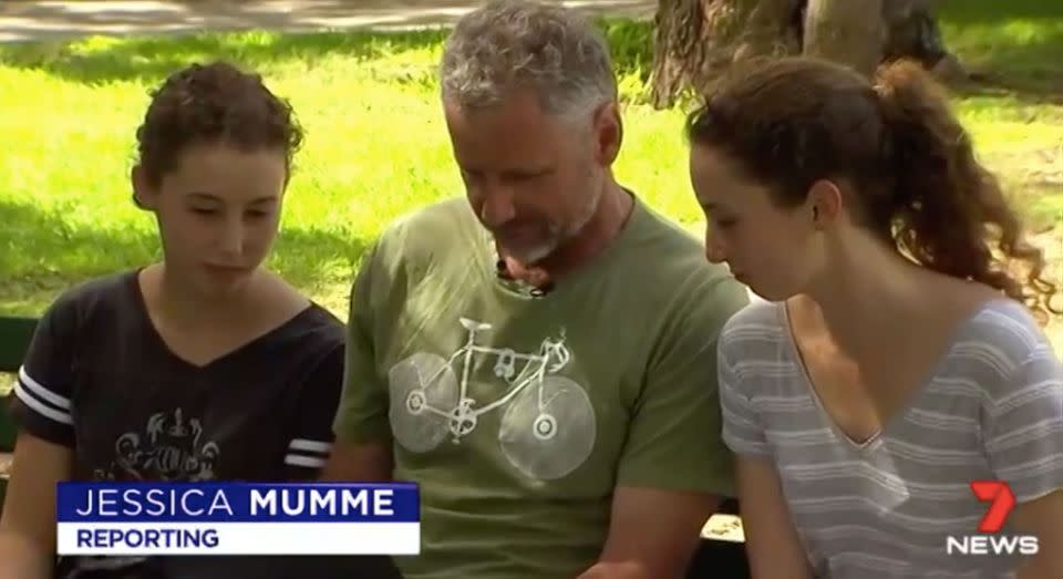 Ken, Jade and Alice Graham were lucky survivors of the capsize. Source: 7 News