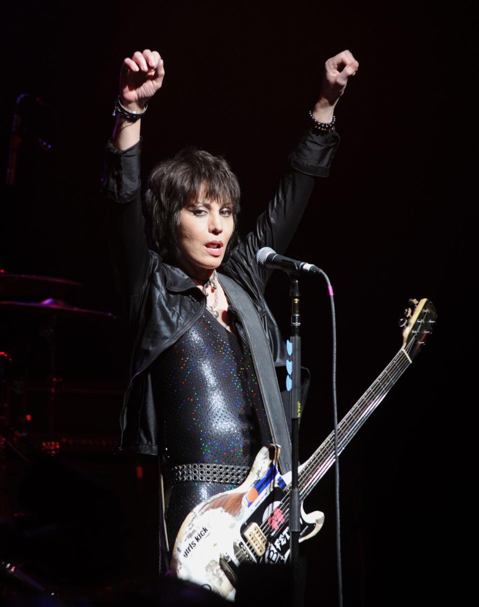 Joan Jett performs at the National Concert Day Show  at Irving Plaza on May 3, 2016, in New York City.