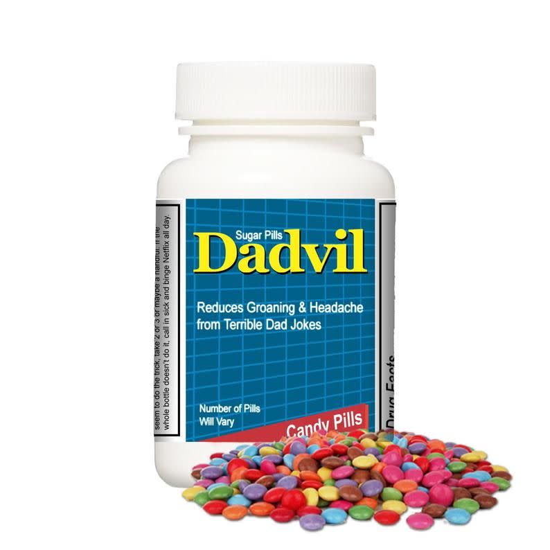 Dadvil Bottle for Dad Jokes Relief