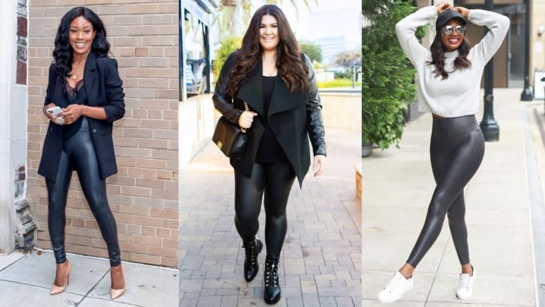 Spanx's leather leggings are incredibly flattering.