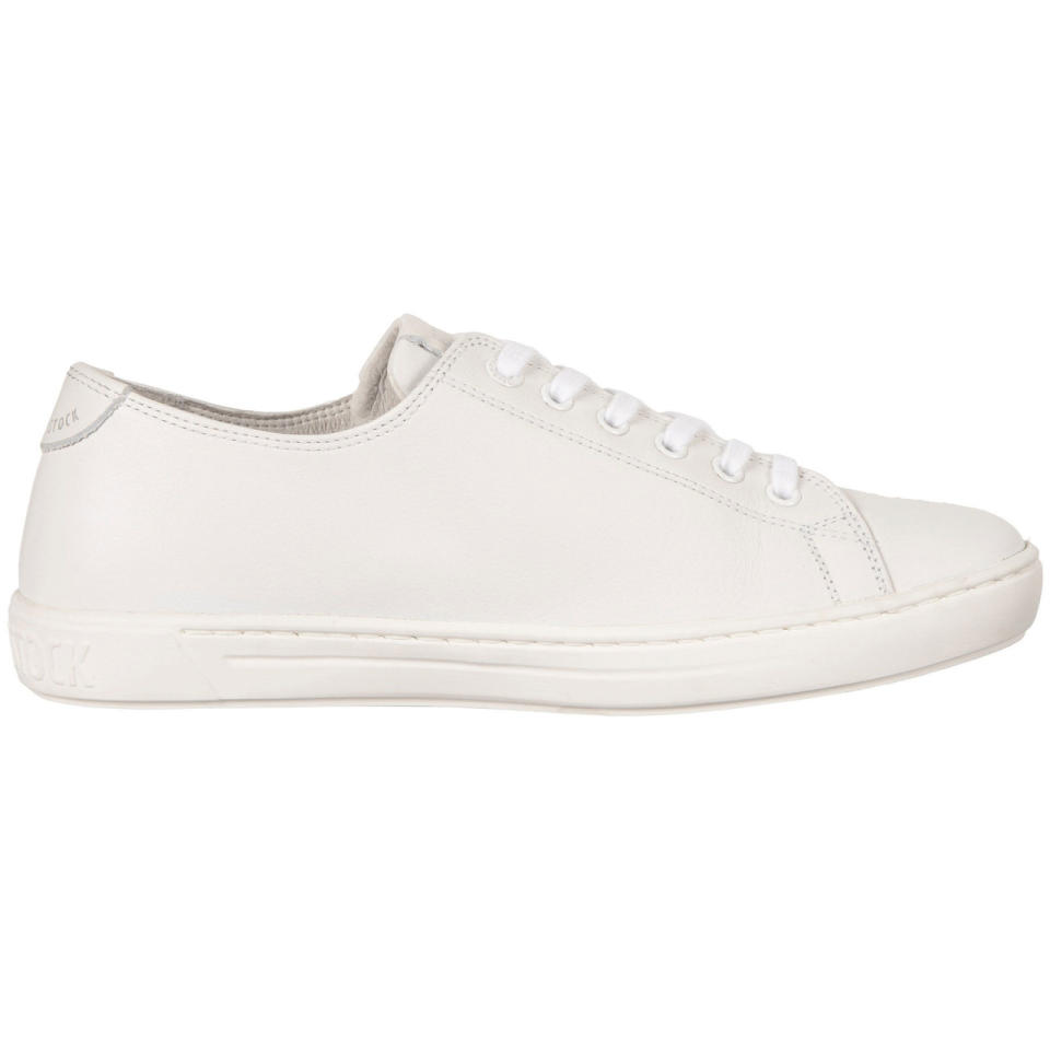 <p><em>Arran Sneakers, BIRKENSTOCK (Available at Zappos), $200</em></p><p><a rel="nofollow noopener" href="http://www.zappos.com/p/birkenstock-arran-womens-white-leather/product/8827146/color/15" target="_blank" data-ylk="slk:BUY NOW;elm:context_link;itc:0;sec:content-canvas" class="link ">BUY NOW</a></p>