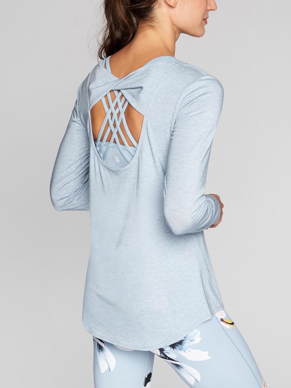 Open Back Flexlight Top, $52