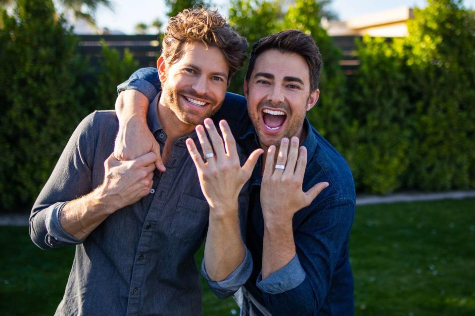 <p>KAY Jewelers</p> Jonathan Bennett and Jaymes Vaughan