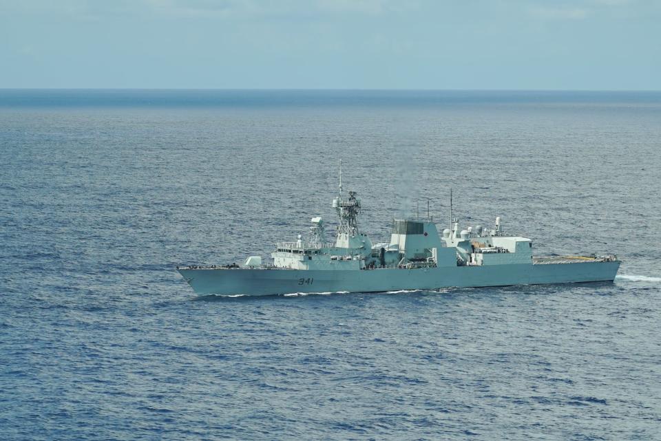 HMCS Ottawa on patrol in the East China Sea.