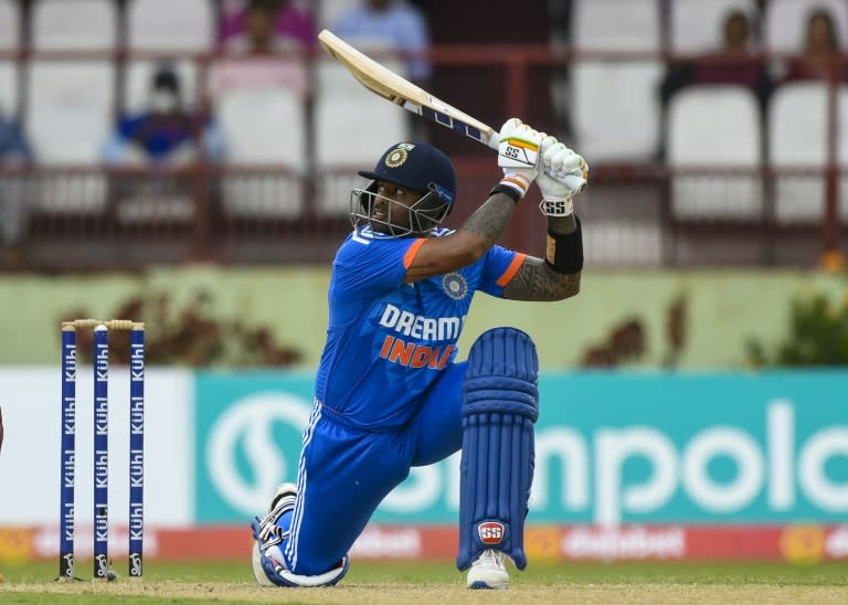 Suryakumar Yadav kept India's series hopes alive with a blistering knock (Randy Brooks)