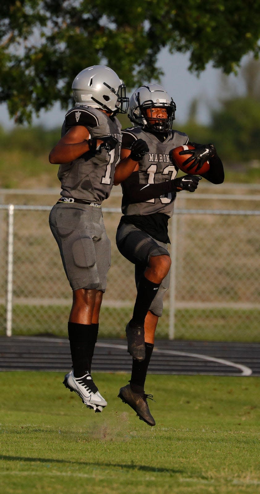 Gateway Charter visited Mariner High School in Cape Coral Wednesday, May 25, 2022 as they faced each other for a Spring football game. 