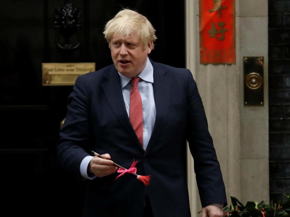 Boris Johnson - who celebrated Chinese New Year outside Downing Street on Friday - has reportedly laid out his position over the extradition request to the US president: AP