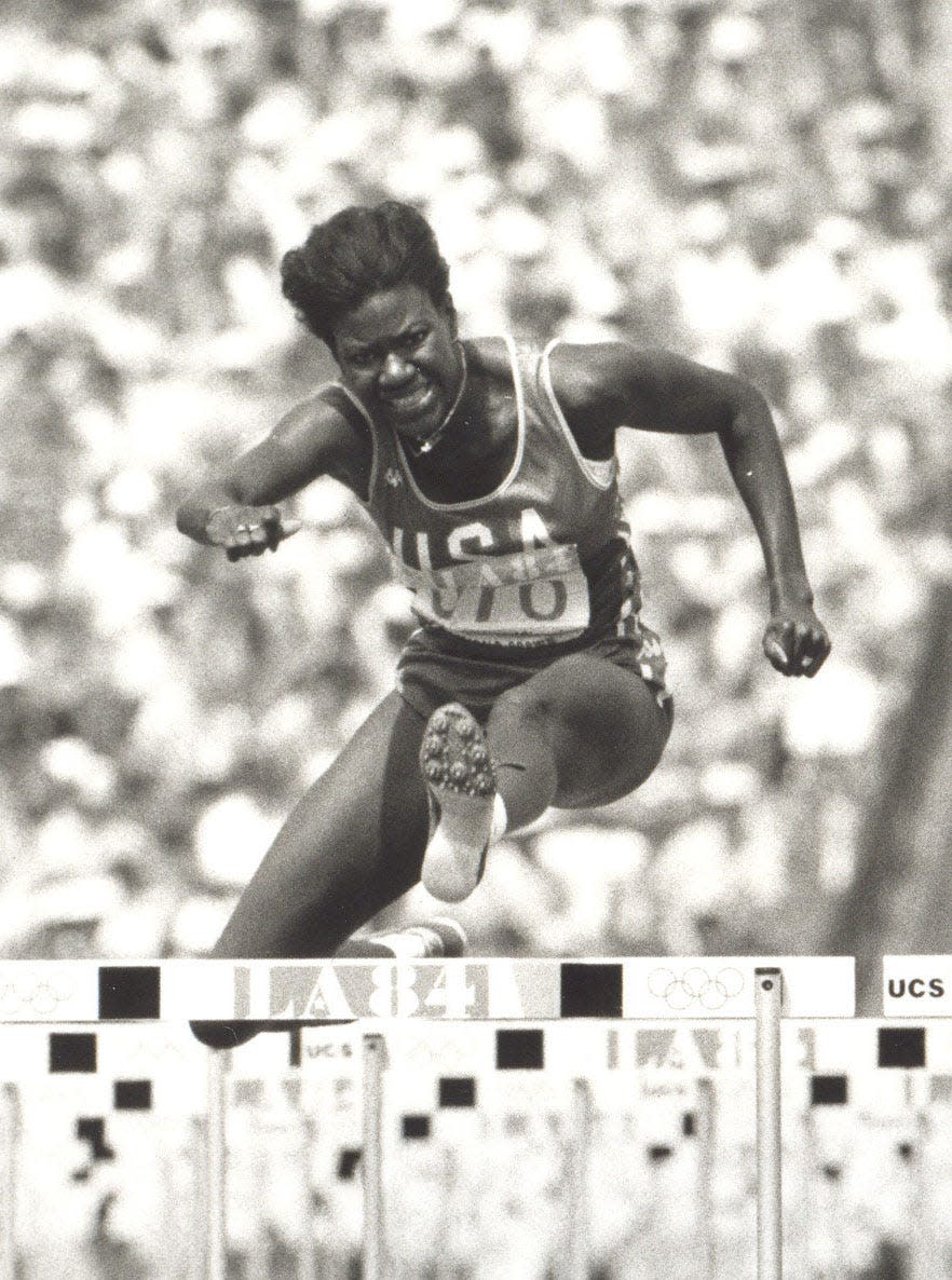 Special to the News SentinelBenita Fitzgerald-Mosley competed in sprints, hurdles, relays, and the high jump during her  track and field career, but it was the 100-meter hurdle that took her to Olympic Gold in Los Angeles in 1984.