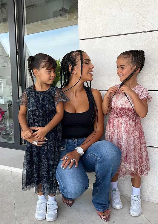 Georgina Rodríguez y sus hijas 