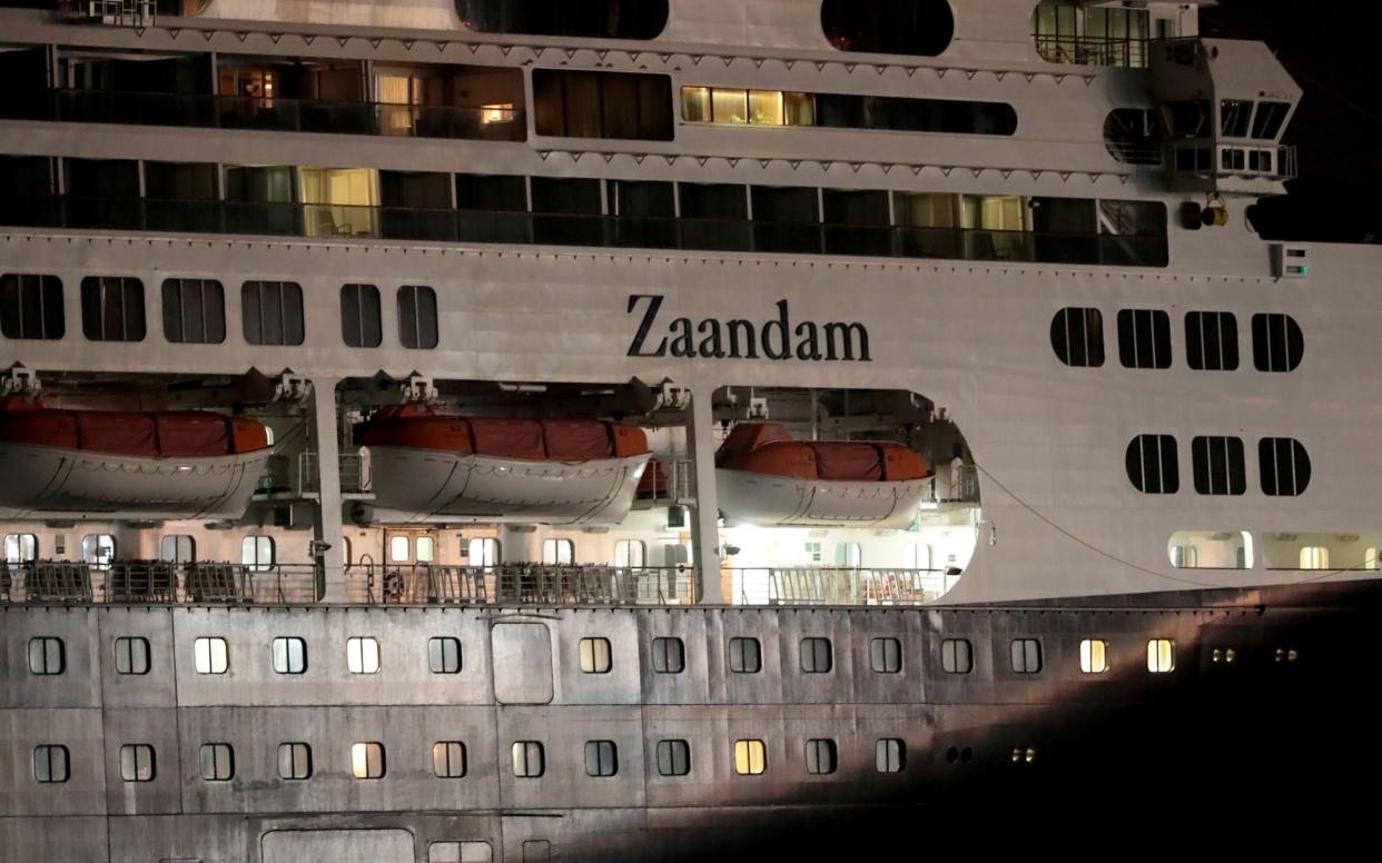 Cruise ship MS Zaandam, on which passengers have died - Erick Marciscano/REUTERS