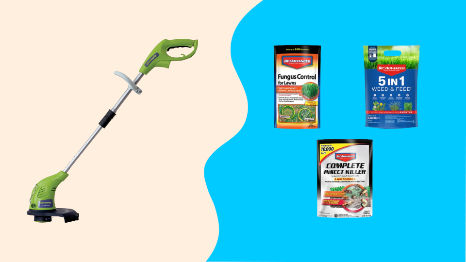 Lawn care just got a little easier with these deals on rakes, mulch, sprinklers and more.