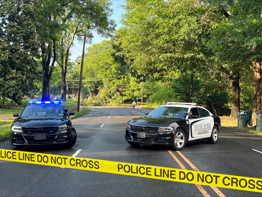 Police are blocking York Road at West 12th Avenue in Gastonia. (Photo: Gastonia Police Dept.)