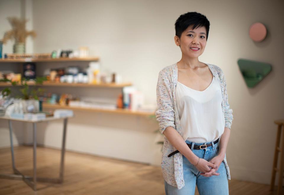 Former pastry chef Diana Wang has found her niche in the beauty industry with her Grandview Heights shop, Fine Feather.