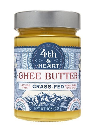 It's like butter, but without the milk solids, so it's certified dairy-and lactose-free. Use it as your primary cooking fat while saut&eacute;ing, swap it for butter on baked goods, or use it in any recipe that calls for cooking oil. It's&nbsp;the versatile essential&nbsp;you'll use in Whole30 cooking day after day.<br /><br />We recommend t<a href="https://www.amazon.com/gp/product/B00VXQGY1Y/ref=oh_aui_detailpage_o00_s00?ie=UTF8&amp;th=1" target="_blank">his lactose-free, dairy-free, grass-fed ghee butter from 4th &amp; Heart</a>.
