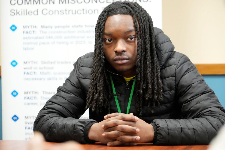 Marquavion Banks, 20, who graduated from MacDowell Montessori in 2022, started the program as a junior. Now, he works full time as a union construction wireman with Hurt Electric.