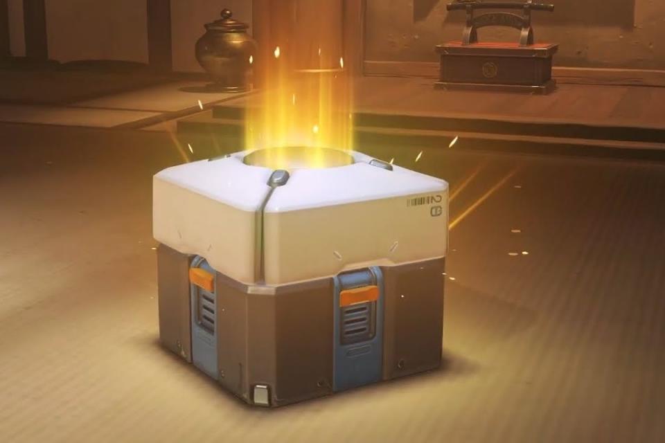 Una caja de recompensa del videojuego Overwatch (Blizzard Entertainment)