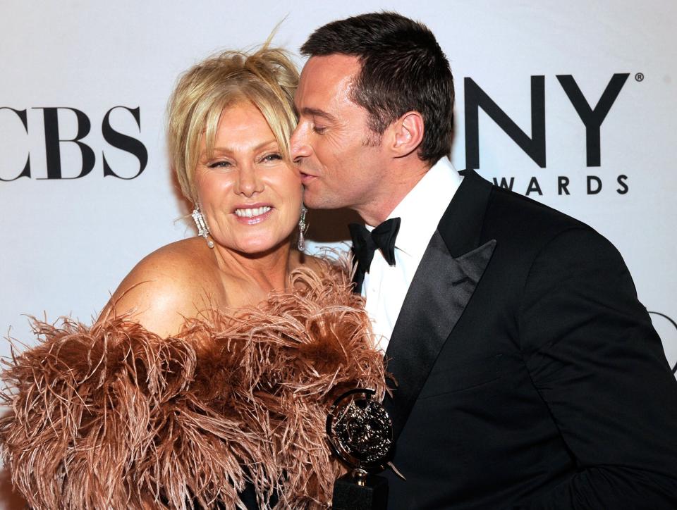 Hugh Jackman and Deborra-Lee Furness attend the 66th Annual Tony Awards at The Beacon Theatre on June 10, 2012 in New York City