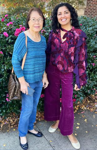 <p>Courtesy of Aimee Nezhukumatathil</p> The author and her mother more recently