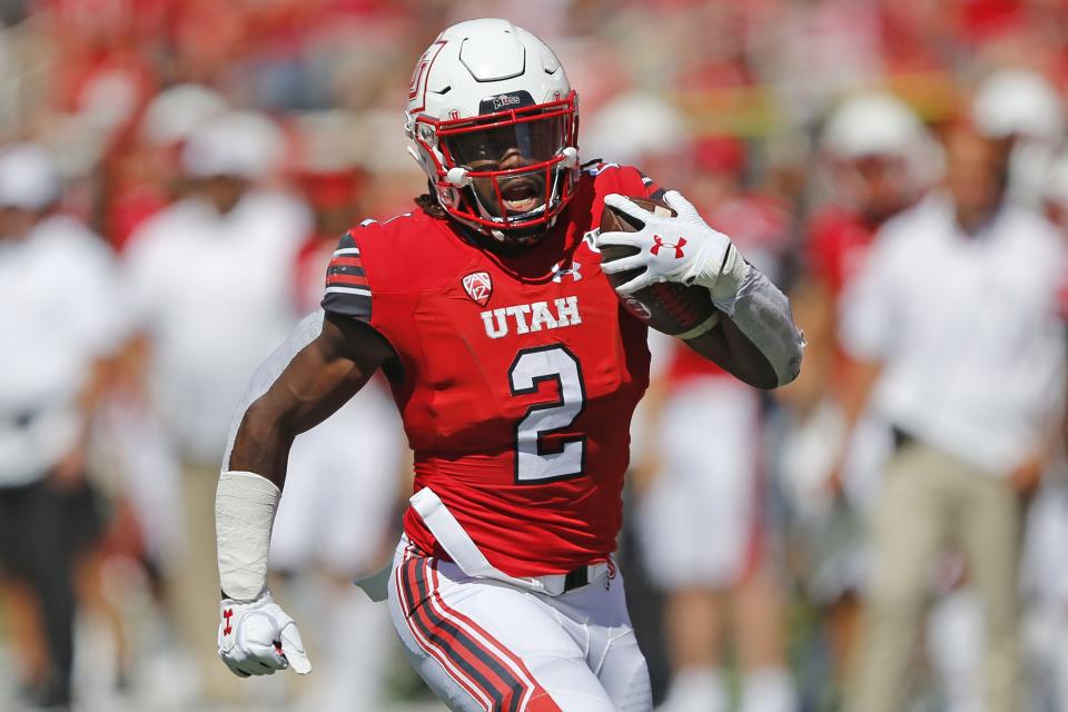 Moss played college football at the University of Utah from 2016 to 2019, appearing in 45 games, 36 of which he started.